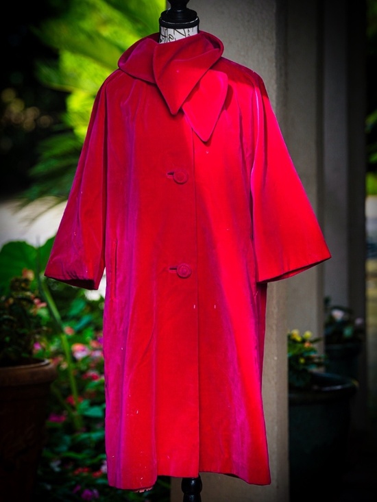 Sports Ease Jackets & Blazers - Sport Ease Fashions Red Velvet Coat – Made in Canada